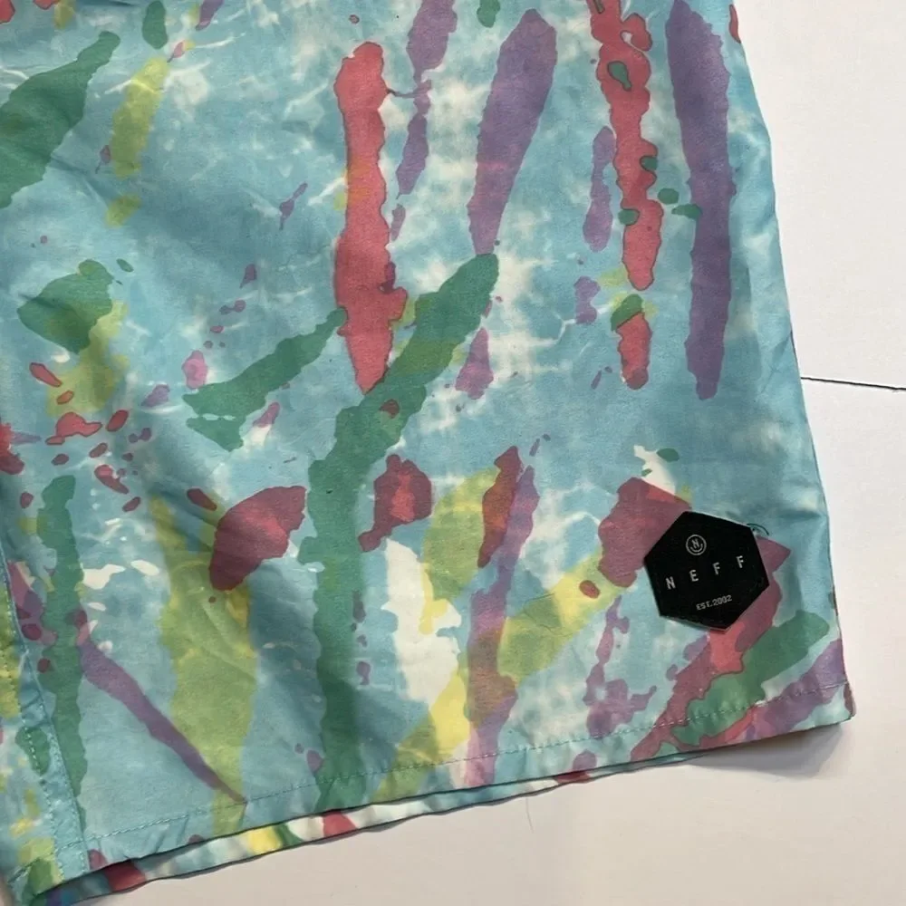 Neff men’s multicolor boardshorts. Size L.